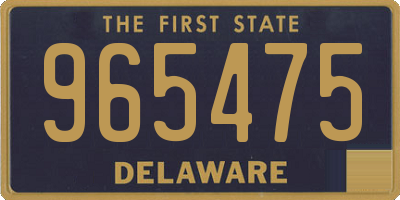 DE license plate 965475