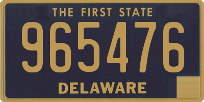 DE license plate 965476