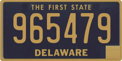 DE license plate 965479