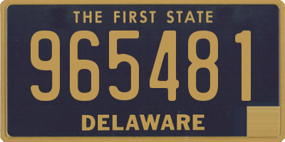 DE license plate 965481