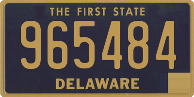 DE license plate 965484