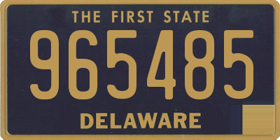 DE license plate 965485