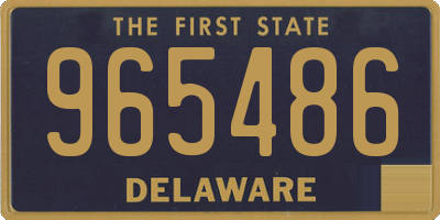 DE license plate 965486