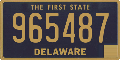 DE license plate 965487