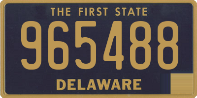 DE license plate 965488