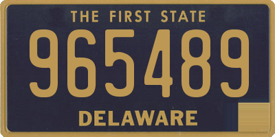 DE license plate 965489