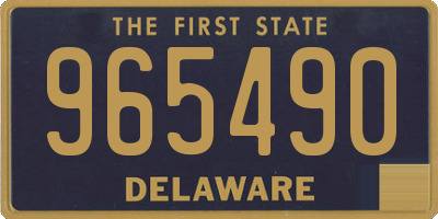 DE license plate 965490