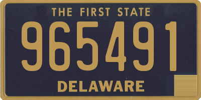 DE license plate 965491