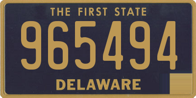 DE license plate 965494
