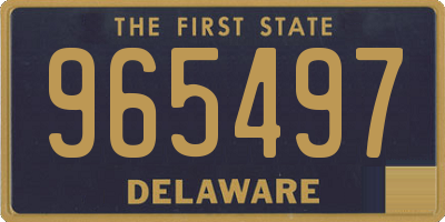 DE license plate 965497