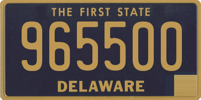 DE license plate 965500