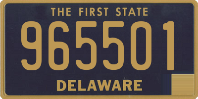 DE license plate 965501