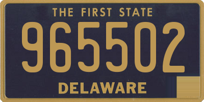 DE license plate 965502