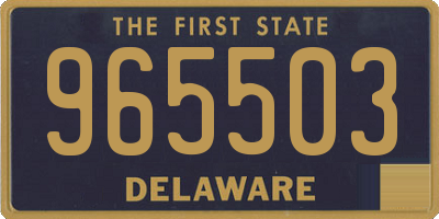 DE license plate 965503