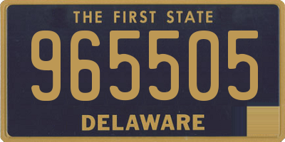 DE license plate 965505