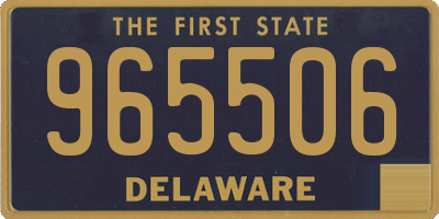 DE license plate 965506