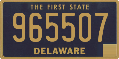 DE license plate 965507