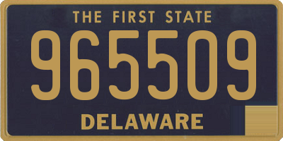 DE license plate 965509