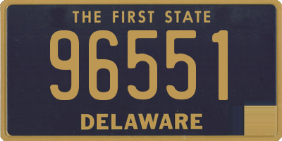 DE license plate 96551