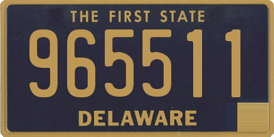 DE license plate 965511