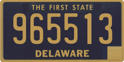 DE license plate 965513