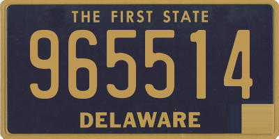 DE license plate 965514