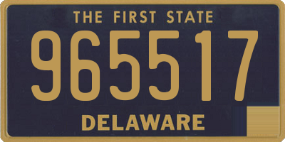 DE license plate 965517