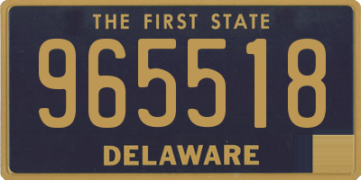 DE license plate 965518