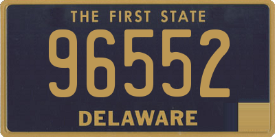 DE license plate 96552