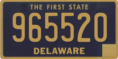 DE license plate 965520