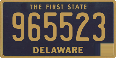 DE license plate 965523