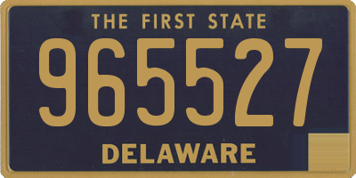 DE license plate 965527