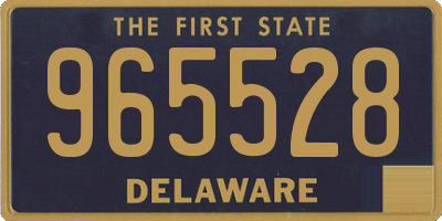 DE license plate 965528