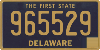 DE license plate 965529