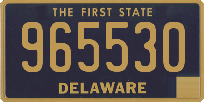 DE license plate 965530