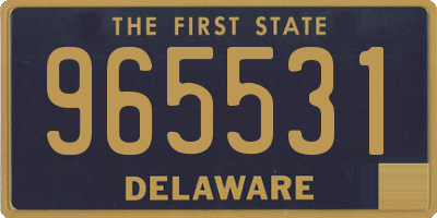 DE license plate 965531