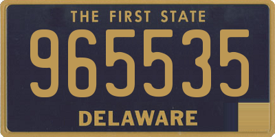 DE license plate 965535