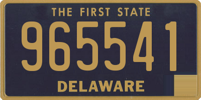 DE license plate 965541