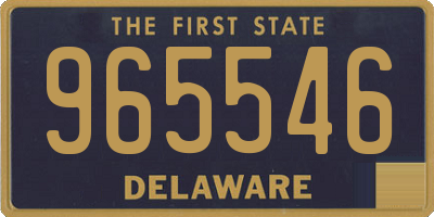 DE license plate 965546