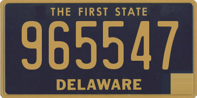 DE license plate 965547