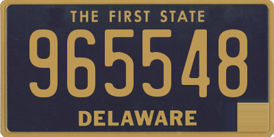 DE license plate 965548