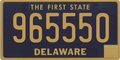 DE license plate 965550