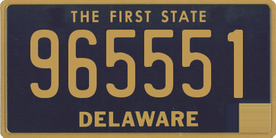 DE license plate 965551