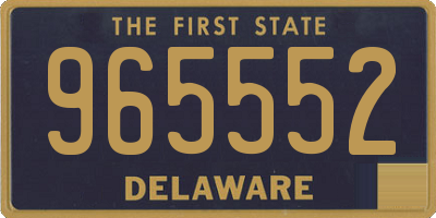 DE license plate 965552