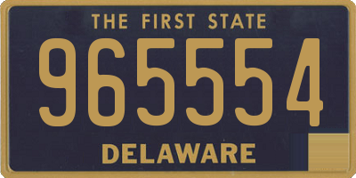 DE license plate 965554