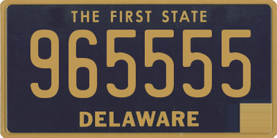 DE license plate 965555