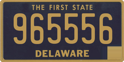 DE license plate 965556