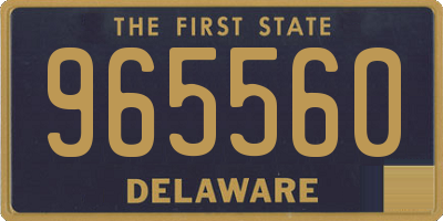 DE license plate 965560