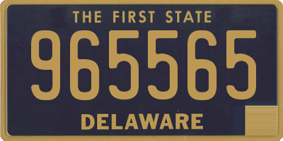 DE license plate 965565