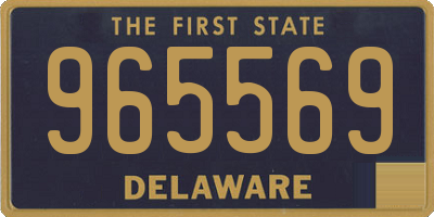 DE license plate 965569